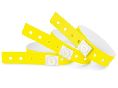 Plastic Wristbands Yellow S24335Y Uline