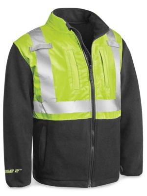 Class 2 Hi-Vis Fleece Jacket - Large