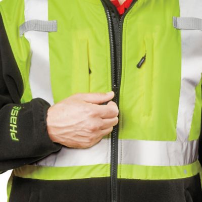 Class 2 Hi-Vis Fleece Jacket - XL S-24343-X - ULINE