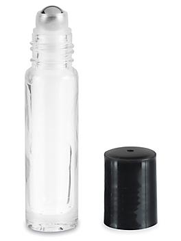 Glass Roll-On Bottles - 1/3 oz, Clear S-24344C