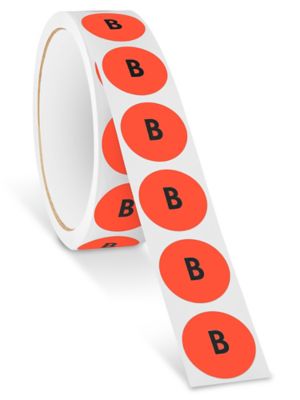 1" Circle Labels - "B" S-24353