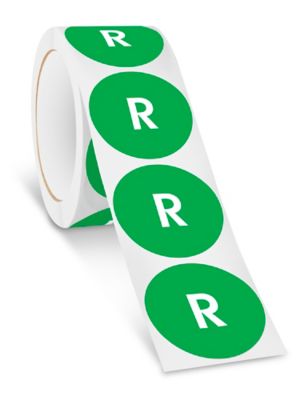2" Circle Labels - "R" S-24369