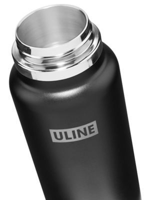 Hydro Flask® Wide-Mouth Bottle - Black S-24372BL - ULINE