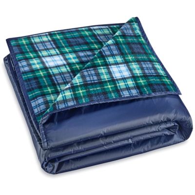 Jumbo Outdoor Blanket - Navy-Green Plaid S-24374NBGPL