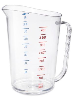 Commercial Measuring Cups - 4 Quart S-24379 - Uline