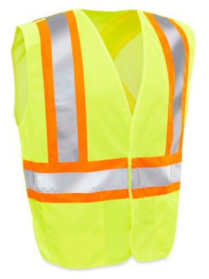 Class 2 Breakaway Hi-Vis Safety Vest - Lime, L/XL S-24435G-L