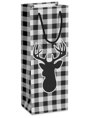 Holiday Eurototes - 5 x 3 1/2 x 13 1/4", Wine, Deer S-24444WPD