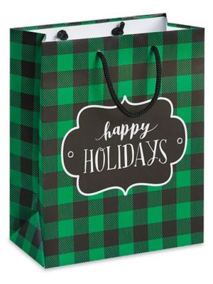 Holiday Eurototes - 8 x 4 x 10", Cub, Happy Holidays S-24445GPHH