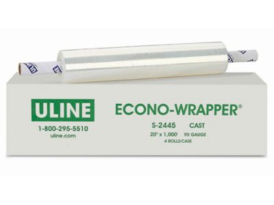 Uline Econo-Wrapper&reg; - Cast, 90 gauge, 20" x 1,000' S-2445