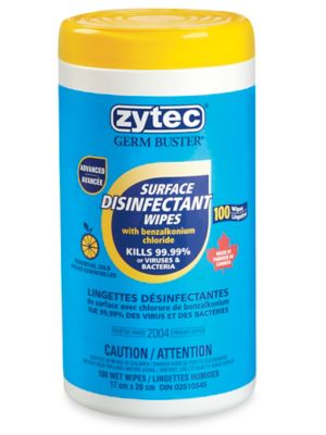 Zytec® Disinfecting Wipes 100 ct S24450 Uline