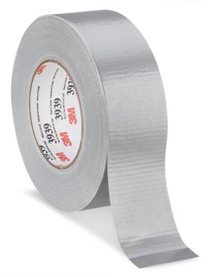 Pack-n-Tape  3M 390 Scotch Polyethylene Coated Cloth Tape Silver, 2 in x  60 yd, 24 per case Bulk - Pack-n-Tape