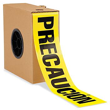Barricade Tape - 3" x 1,000', "Caution/Precaución" S-24474