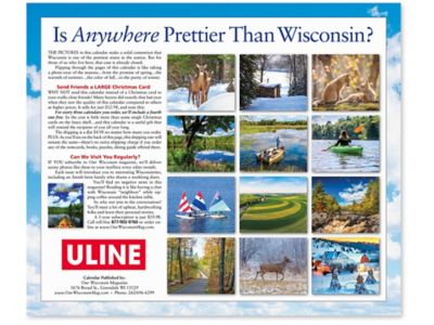 Wisconsin 2022 Schedule 2022 Our Wisconsin Calendar S-24495 - Uline