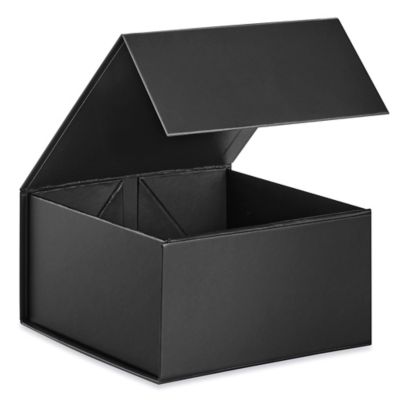 High Gloss Gift Boxes - 10 x 10 x 8, Black - ULINE - Case of 30 - S-22272