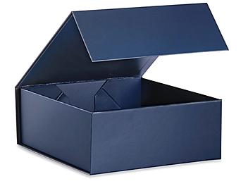 Magnetic Gift Boxes - Matte, 8 x 8 x 3 1/8", Navy S-24511NB