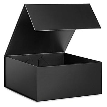 Magnetic Gift Boxes - Matte, 10 x 10 x 4 1/2", Black S-24512BL
