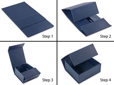 12 x 12 x 4-1/2 Matte White Magnetic Lid Gift Box