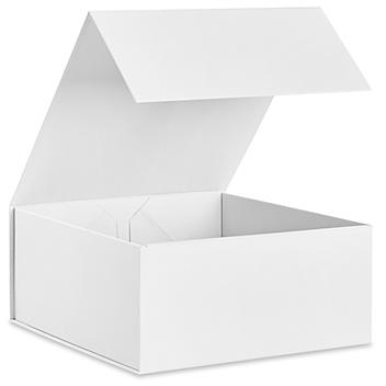 Magnetic Gift Boxes - Matte, 10 x 10 x 4 1/2", White S-24512W