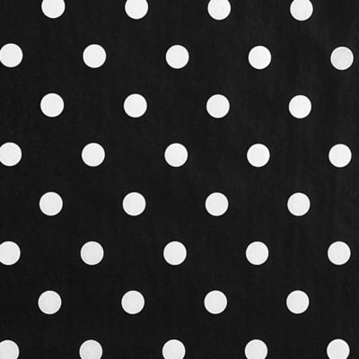 White & Black Polka Dot Tissue Paper