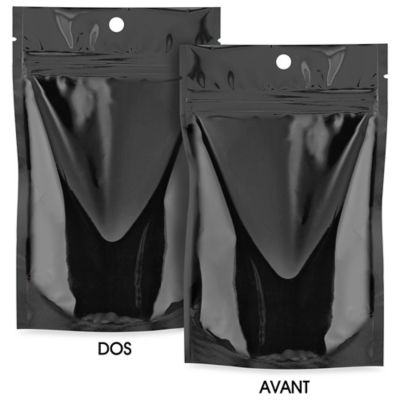  Sacs verticaux avec trou d'accrochage – 5 x 8 x 2 1/2 po