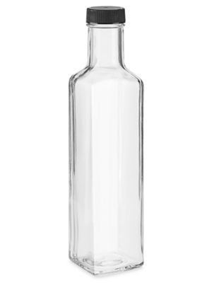 Glass Sauce Bottles - Ring Neck, 12 oz S-24560 - Uline