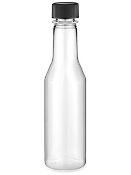 Plastic Woozy Bottles Bulk Packs - 5 oz, Black Cap S-24569B-BL