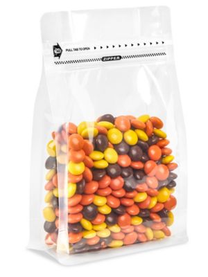 Square Bottom Bags - 5 x 8 x 3", Clear S-24577C