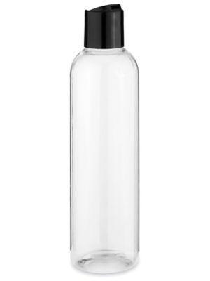 Clear PET Cylinder Round Bottles (Bulk), Caps NOT Included