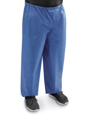 Uline Disposable Scrub Pants - Navy, Large S-24602NB-L