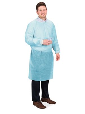 Uline Industrial Gowns - Blue S-24612BLU