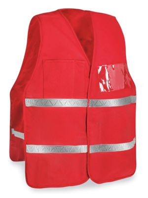 Red on sale work vest