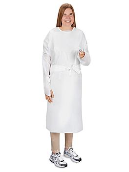 Uline Polyethylene Gowns - White S-24616W