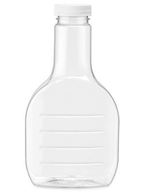 16 oz Clear PET Plastic Dressing Bottles