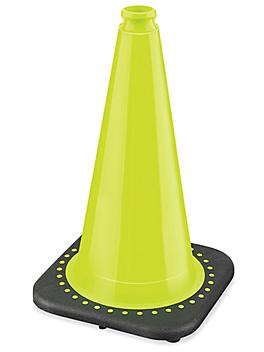 Heavy Duty Standard Traffic Cones - 18", Lime S-24652LIME