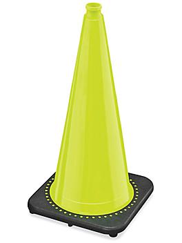 Heavy Duty Standard Traffic Cones - 28", Lime S-24653LIME