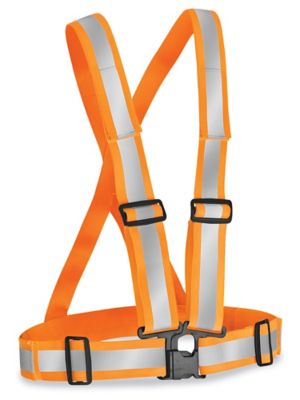 Hi-Vis Breakaway Safety Sash Belt - Orange S-24665ORG - ULINE