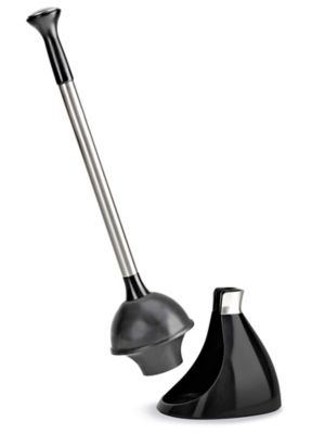 simplehuman Toilet Plunger and Caddy Stainless Steel, Black - Imported  Products from USA - iBhejo