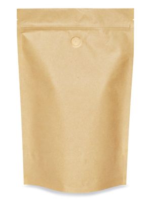  Stand-Up Coffee Pouches - 9 x 13 1/2 x 4 3/4"