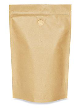 Stand-Up Coffee Pouches - 9 x 13 1/2 x 4 3/4"