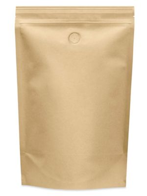  Stand-Up Coffee Pouches - 9 x 13 1/2 x 4 3/4"