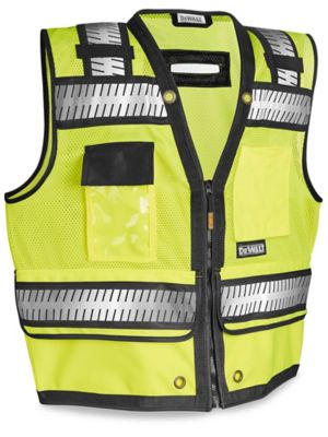 Class DeWalt® Managers' Hi-Vis Safety Vest XL S-24709-X Uline