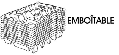 Emballages d'expédition pour le vin emboîtables