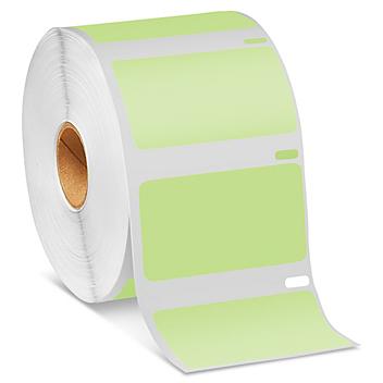 Uline Mini Printer Labels - Green Paper, 2 1/4 x 1 1/4" S-24734G