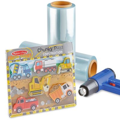 Uline PVC Shrink Film Roll - 75 gauge, 16" x 500' S-2474