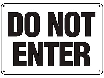 "Do Not Enter" Sign - Plastic S-24756P