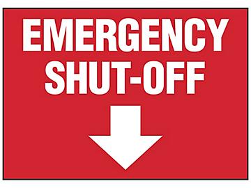 "Emergency Shut-Off" Sign