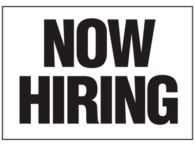 Now Hiring" Sign S-24760 - Uline