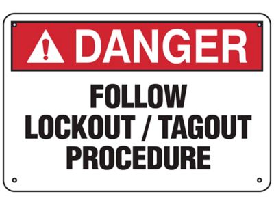 Lockout/Tagout Before Set-Up Repair Sign Danger Signs, SKU: