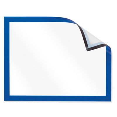 Magnetic Sign Holders - 8 1/2 x 11", Blue S-24766BLU