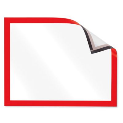 Magnetic Sign Holders - 8 1/2 x 11", Red S-24766R